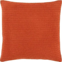 Discount Kirklands Home Dark Subtle Striped Oversized Pillow Orange