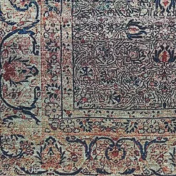 Sale Kirklands Home Dark Vintage Floral Washable Area Rug, 5x7 Gray