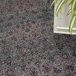 Sale Kirklands Home Dark Vintage Floral Washable Area Rug, 5x7 Gray