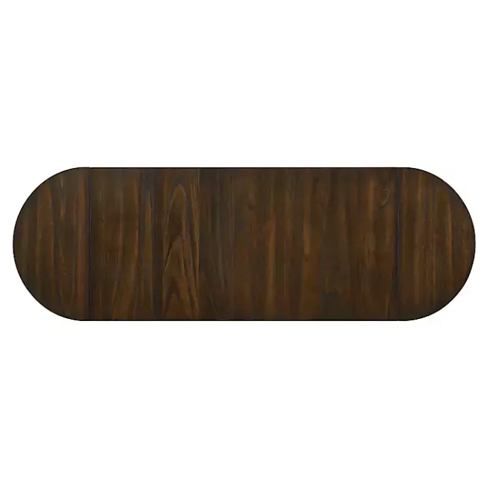 Online Kirklands Home Dark Walnut & White Wood Ema Counter Height Table Brown