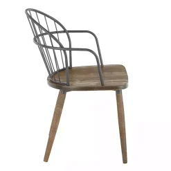 Hot Kirklands Home Dark Walnut Wood Spindle Dining Chairs, Set of 2