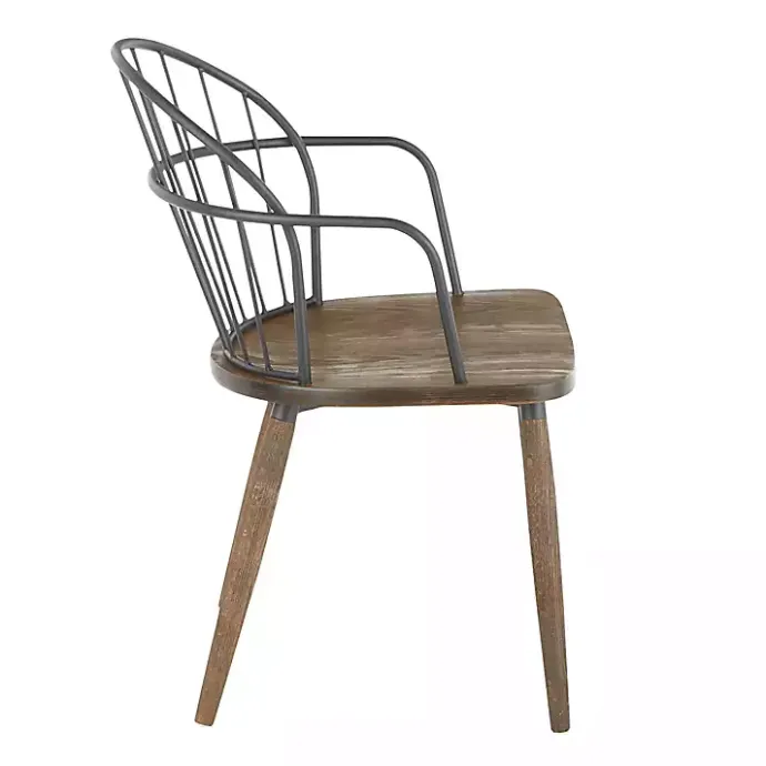 Hot Kirklands Home Dark Walnut Wood Spindle Dining Chairs, Set of 2