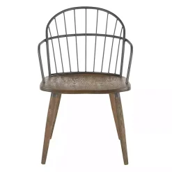 Hot Kirklands Home Dark Walnut Wood Spindle Dining Chairs, Set of 2