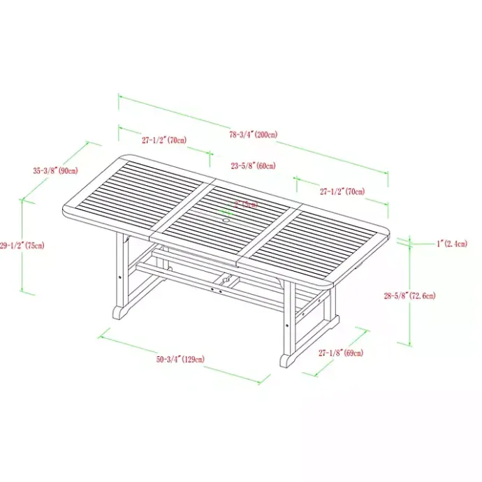 Discount Kirklands Home Dark Wood Slat Back 4-pc. Outdoor Dining Set Brown
