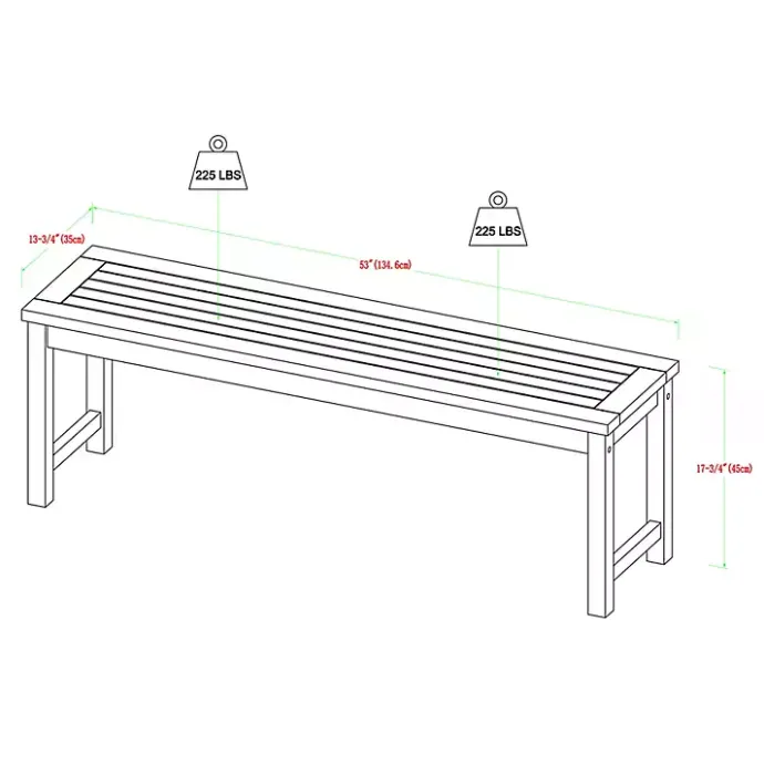 Discount Kirklands Home Dark Wood Slat Back 4-pc. Outdoor Dining Set Brown