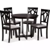 Hot Kirklands Home Dark Wooden Interlocked Base 5-pc. Dining Set