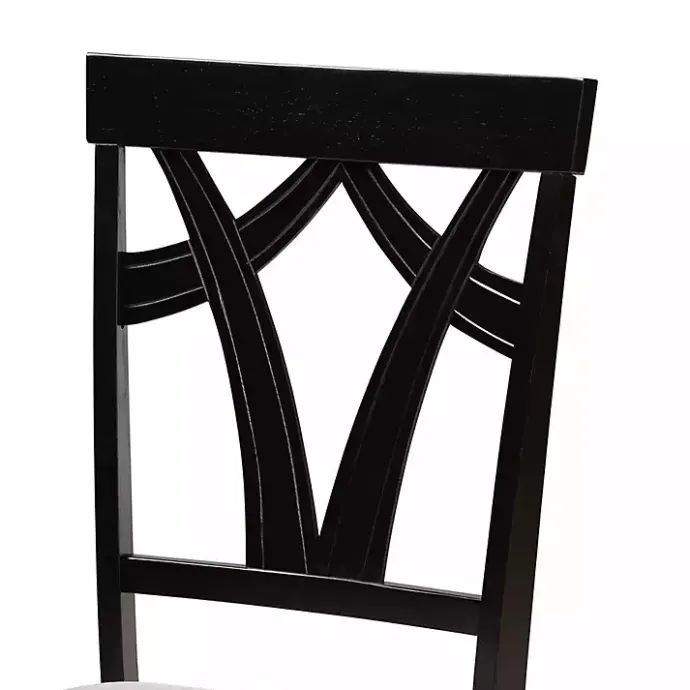 Hot Kirklands Home Dark Wooden Interlocked Base 5-pc. Dining Set