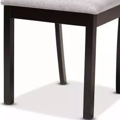 Hot Kirklands Home Dark Wooden Interlocked Base 5-pc. Dining Set