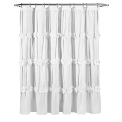 Clearance Kirklands Home Darla Floral Shower Curtain White