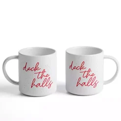 Discount Kirklands Home Deck the Halls Mugs, Set of 2