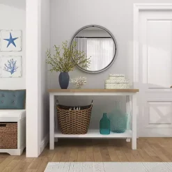 Kirklands Home Decorative Mussel Shell Wood Boxes, Set of 2