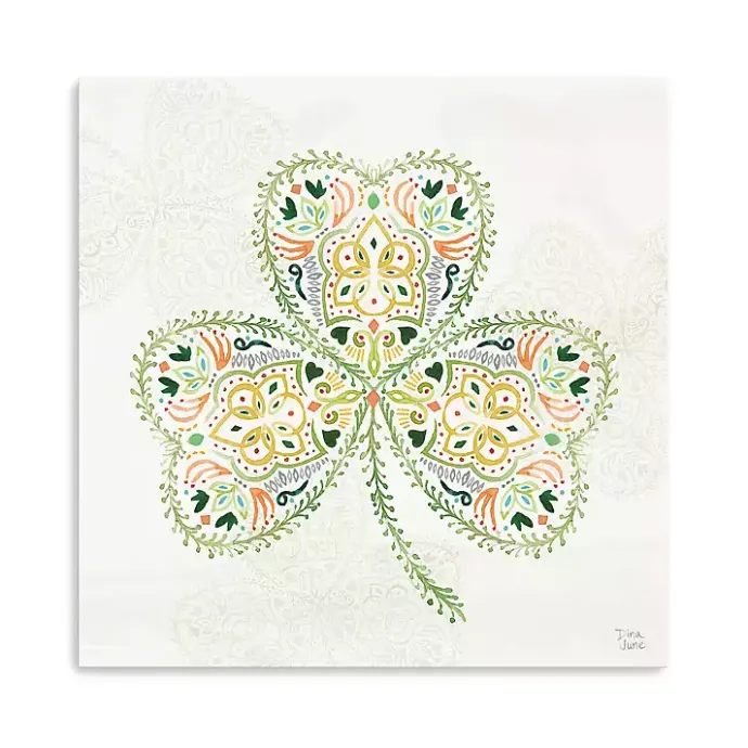 Best Kirklands Home Decorative Shamrock Canvas Art Print