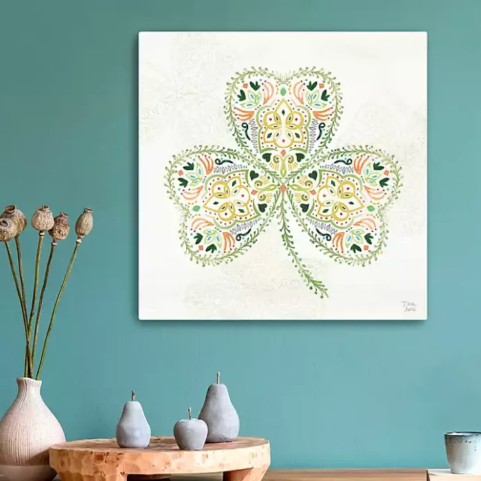 Best Kirklands Home Decorative Shamrock Canvas Art Print
