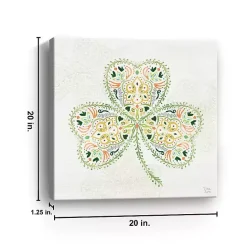 Best Kirklands Home Decorative Shamrock Canvas Art Print