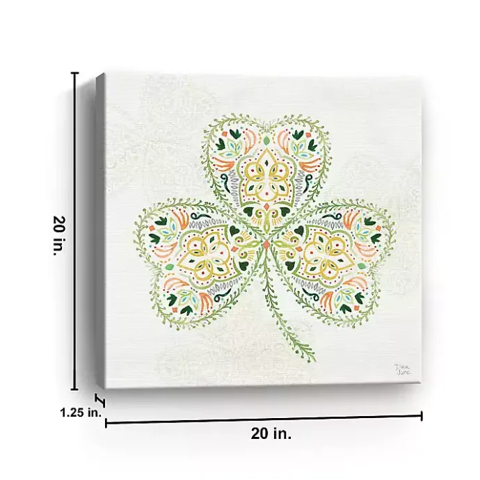 Best Kirklands Home Decorative Shamrock Canvas Art Print