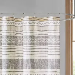 Sale Kirklands Home Decorative Stripe Tassel Shower Curtain