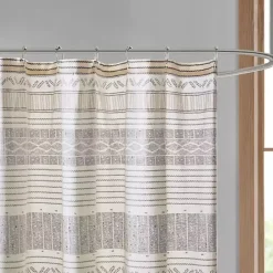 Sale Kirklands Home Decorative Stripe Tassel Shower Curtain