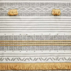 Sale Kirklands Home Decorative Stripe Tassel Shower Curtain