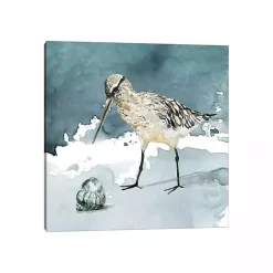 Best Kirklands Home Delray Sandpiper Canvas Art Print Blue