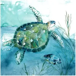 Online Kirklands Home Delray Sea Turtle I Giclee Canvas Art Print Blue