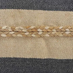 Discount Kirklands Home Denim Blue Braided Stripe Lumbar Pillow