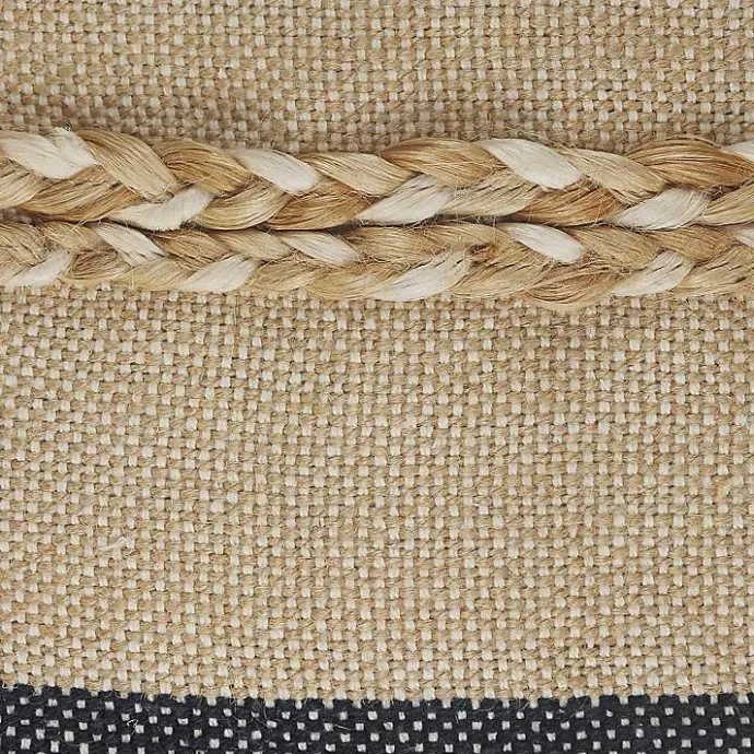 Outlet Kirklands Home Denim Blue Braided Stripe Throw Pillow, 20 in.