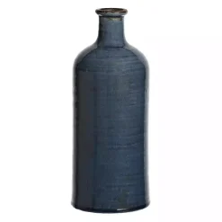 Kirklands Home Denim Ceramic Vase Blue
