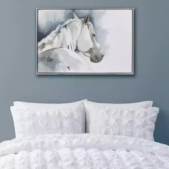 Best Kirklands Home Derby Hand Embellished Horse Framed Canvas Print