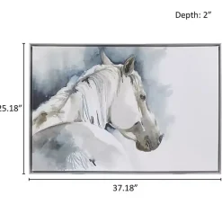 Best Kirklands Home Derby Hand Embellished Horse Framed Canvas Print