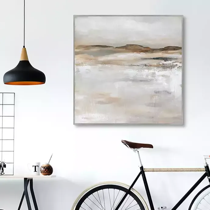 Best Kirklands Home Desert Floor Framed Canvas Art Print Gray