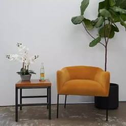 Sale Kirklands Home Desktop Orchid Arrangement in Gray Planter