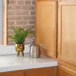 Best Kirklands Home Desktop Palm Plant in Gold Planter