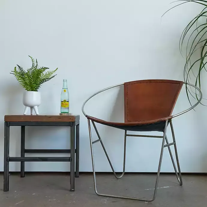 Outlet Kirklands Home Desktop Palm Plant in White Planter