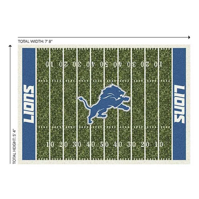 Best Kirklands Home Detroit Lions Home Field Area Rug, 6x8 Blue