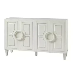 Hot Kirklands Home Dietrich Wood 4-Door Sideboard White
