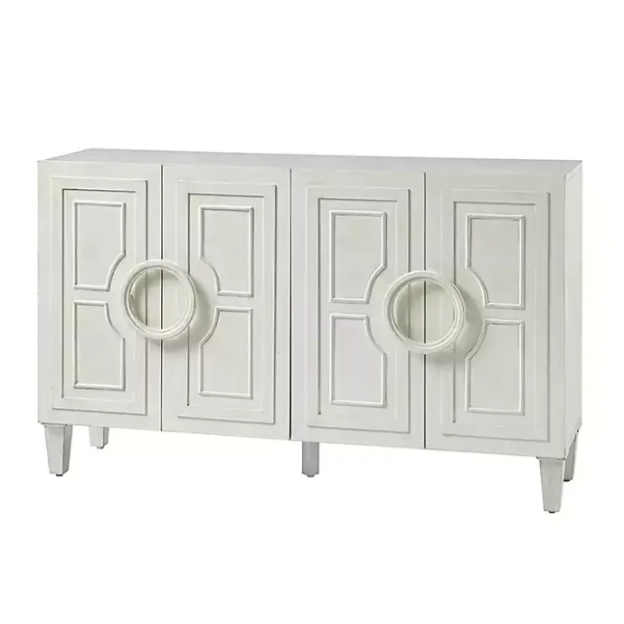 Hot Kirklands Home Dietrich Wood 4-Door Sideboard White