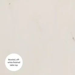 Clearance Kirklands Home Distressed Blue Oars Coastal Accent Table White