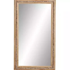 Outlet Kirklands Home Distressed Brown Beaded Wall Mirror