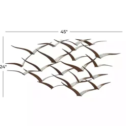 Best Kirklands Home Distressed Metal Flock of Birds Wall Plaque Brown