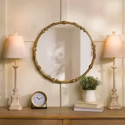 Hot Kirklands Home Distressed Cream Buffet Lamps, Set of 2 Tan