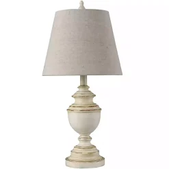 Clearance Kirklands Home Distressed Cream Table Lamp Tan