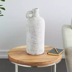 Online Kirklands Home Distressed Cream Terracotta Jug Vase White