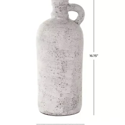 Online Kirklands Home Distressed Cream Terracotta Jug Vase White