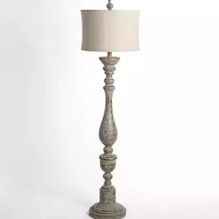 Online Kirklands Home Distressed Eloise Floor Lamp Ivory