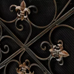Hot Kirklands Home Distressed Fleur De Lis Three-Panel Fire Screen