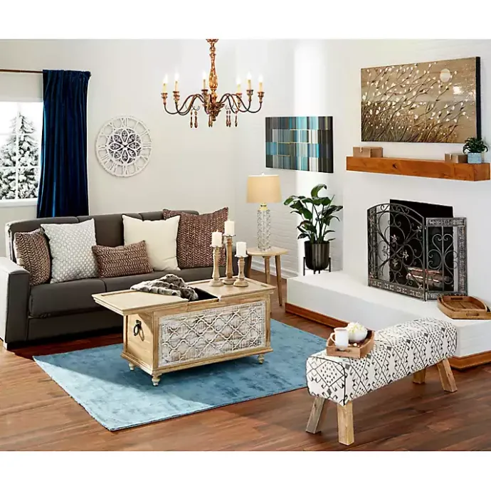 Hot Kirklands Home Distressed Fleur De Lis Three-Panel Fire Screen