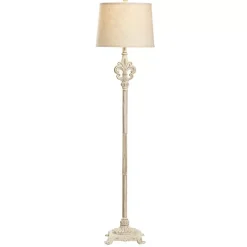 Sale Kirklands Home Distressed Fleur-de-lis Floor Lamp Tan