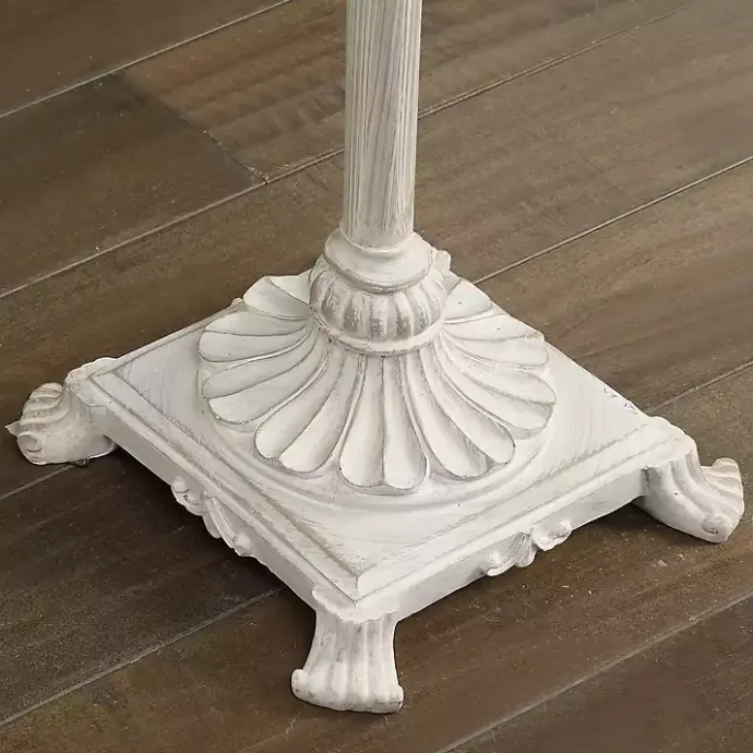 Sale Kirklands Home Distressed Fleur-de-lis Floor Lamp Tan