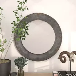 Sale Kirklands Home Distressed Galvanized Curved Framed Mirror