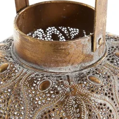Clearance Kirklands Home Distressed Metal Cutout Lantern Gold